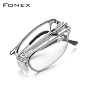 FONEX Screwless Folding Reading Glasses Men LH012