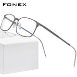 FONEX Titan Brillengestell Herren Quadratische Brille 8551