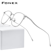 FONEX Titanium Glasses Frame Men Square Eyeglasses 8522