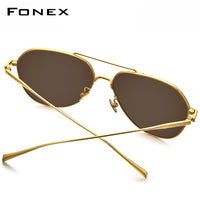 FONEX Titanium Herren Polarisierte Sonnenbrille 8506