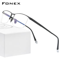 FONEX Titan Brillengestell Herren Quadratische Brille F85640