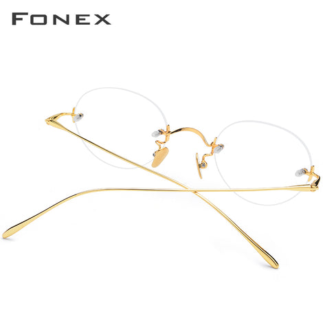 FONEX B Titanium Rimless Glasses Frame 869 – FONEX-Eyeglasses